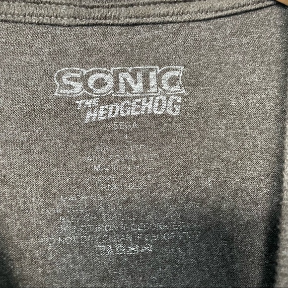 Sonic the Hedgehog Sega Gray T-shirt Youth Boys Size Large - Picture 4 of 4